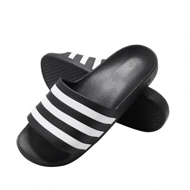 adidas Adilette Aqua Black White - Image 7