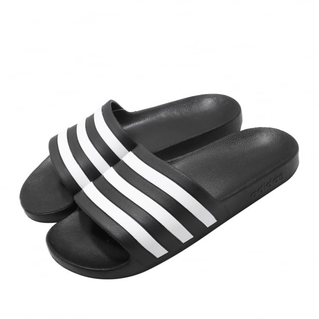 adidas Adilette Aqua Black White - Image 8