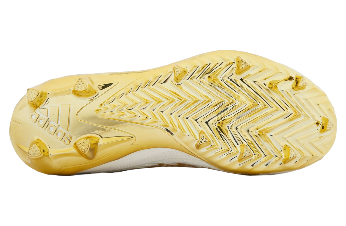 Adidas Adizero Cleats White Gold Metallic - Image 3