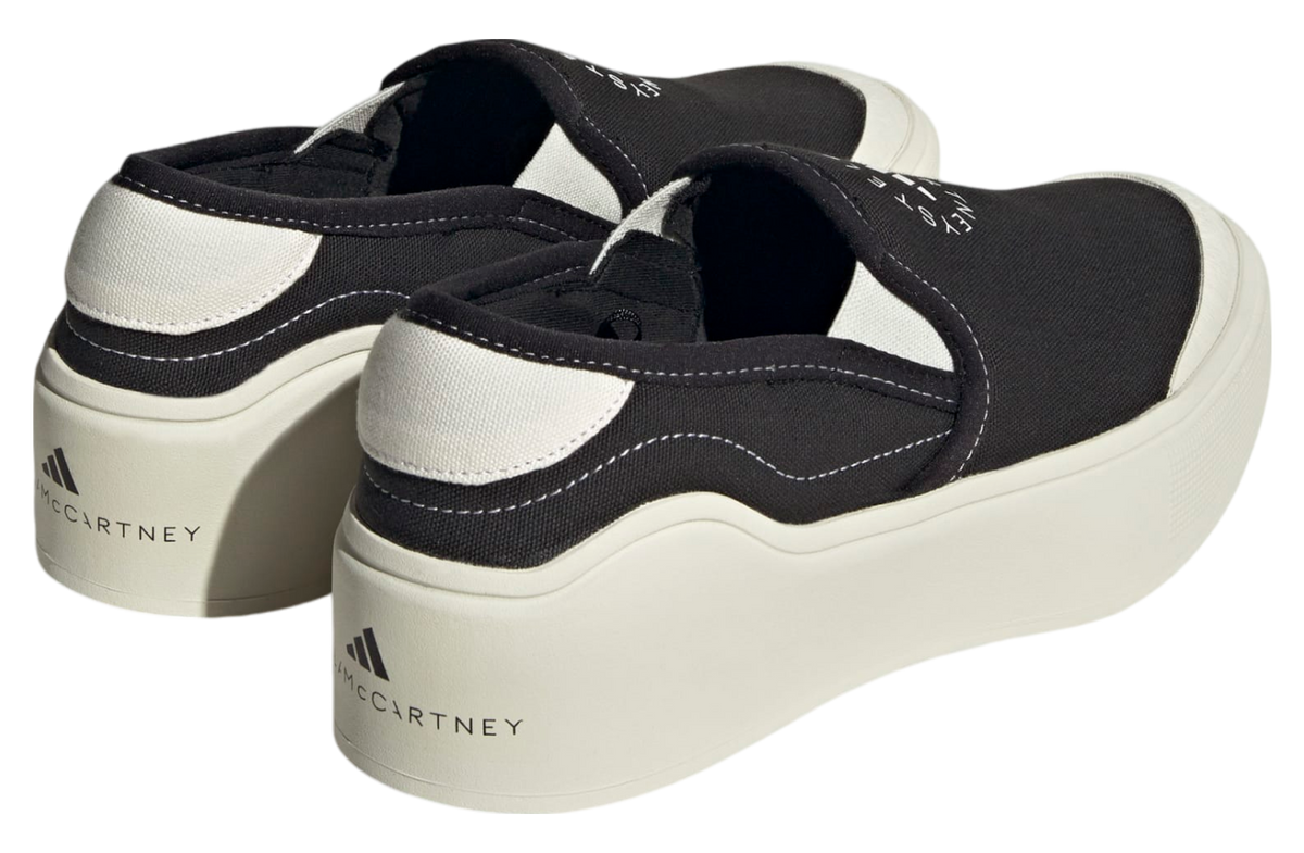 Adidas by Stella Mccartney Court Slip-On Core Black / Off White - Image 5