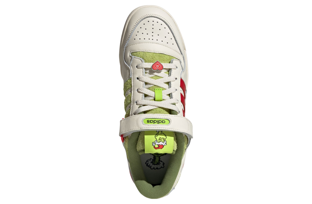 Adidas Forum Low x The Grinch Cream White / Collegiate Red - Image 2