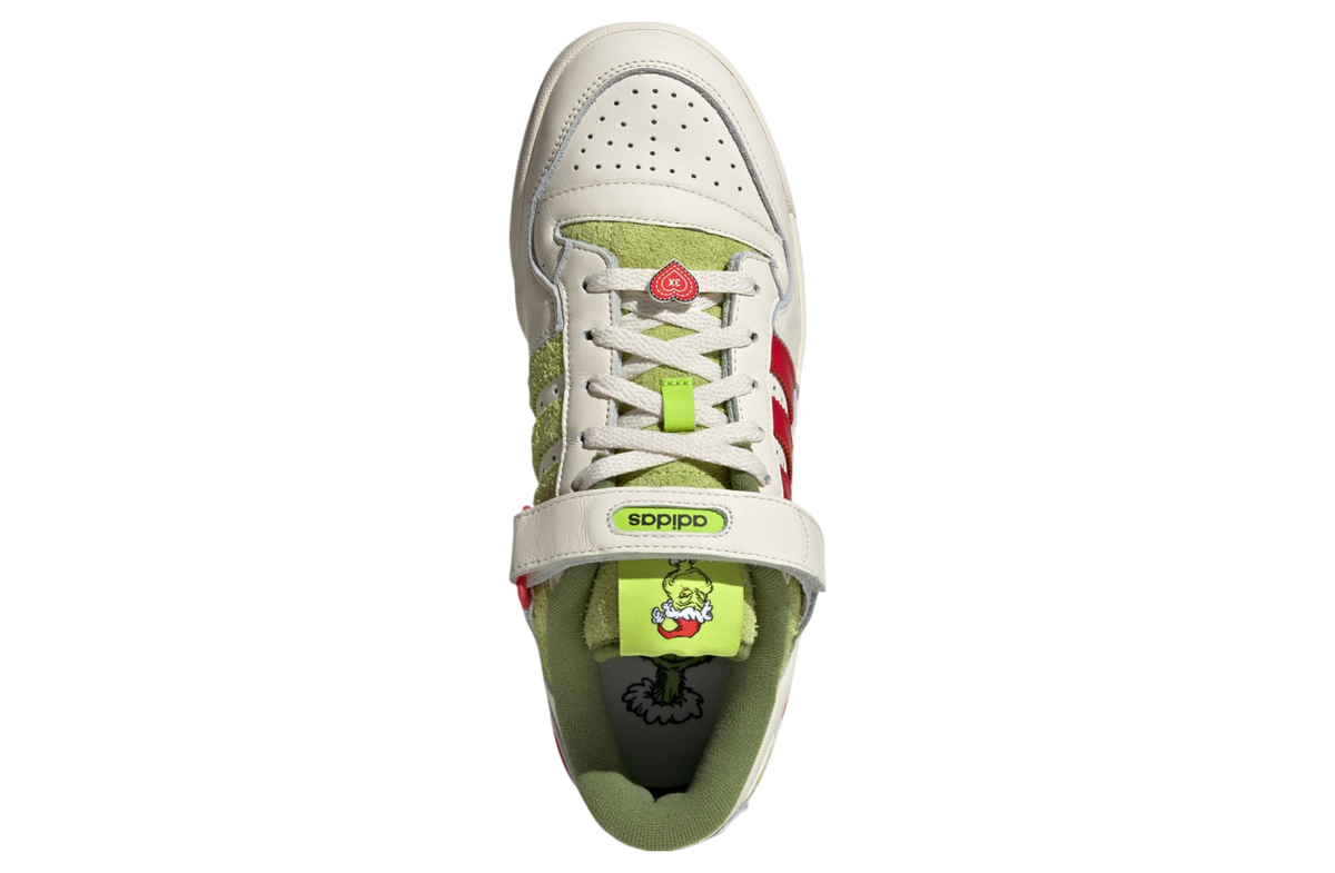 Adidas Forum Low x The Grinch Cream White / Collegiate Red - Image 2