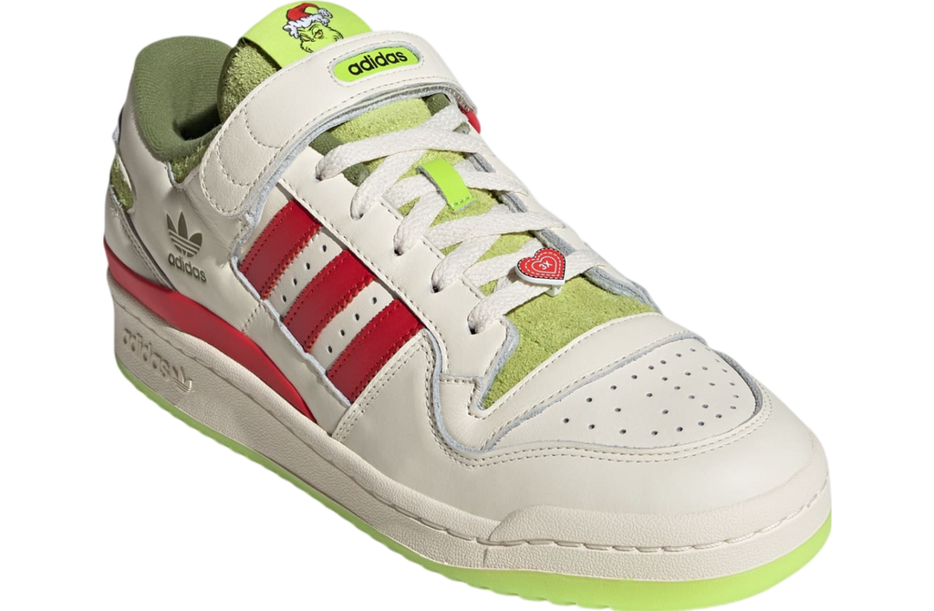 Adidas Forum Low x The Grinch Cream White / Collegiate Red - Image 4