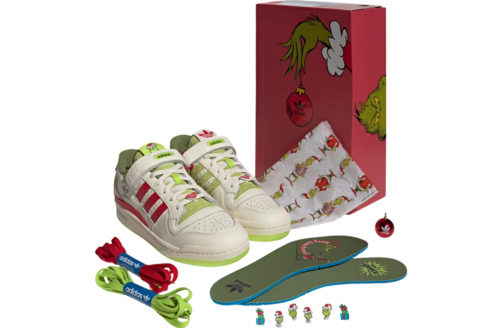 Adidas Forum Low x The Grinch Cream White / Collegiate Red - Image 8