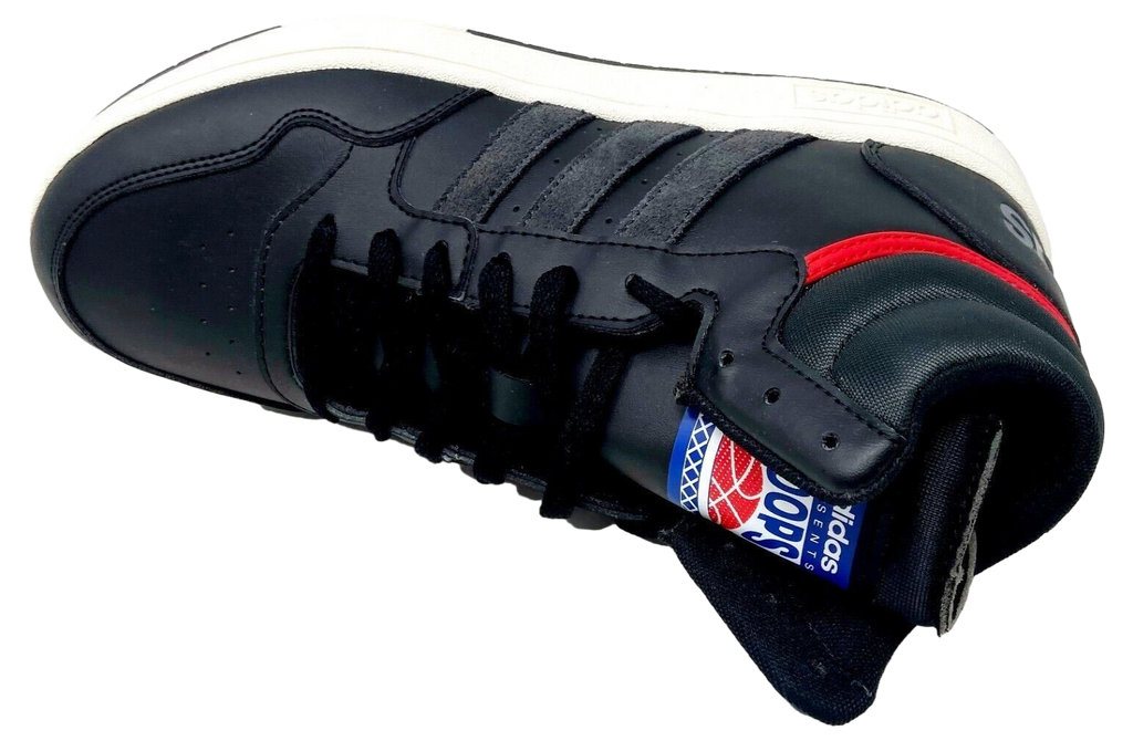 Adidas Hoops 3.0 Mid Black Vivid Red - Image 4