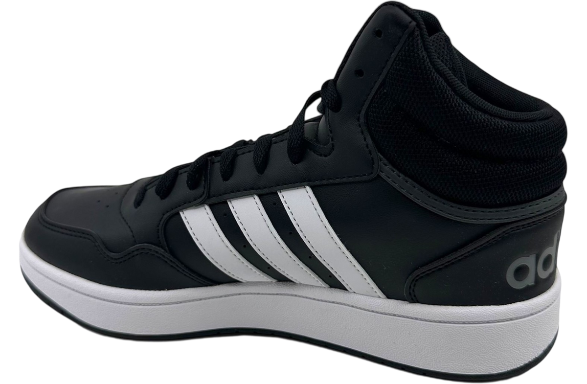 Adidas Hoops 3.0 Mid Core Black / Cloud White - Image 3