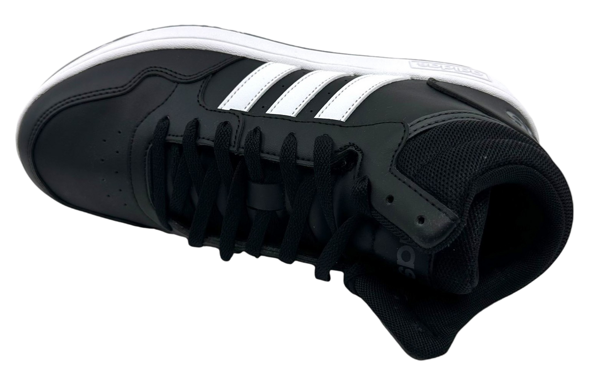 Adidas Hoops 3.0 Mid Core Black / Cloud White - Image 4