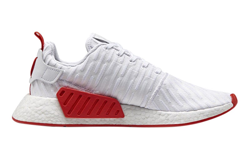 adidas NMD R2 White Red - Image 3