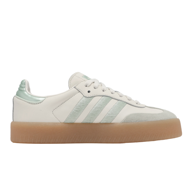 Adidas Sambae W Off White / Lime Green - Image 2