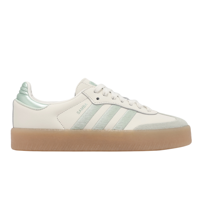 Adidas Sambae W Off White / Lime Green - Image 5