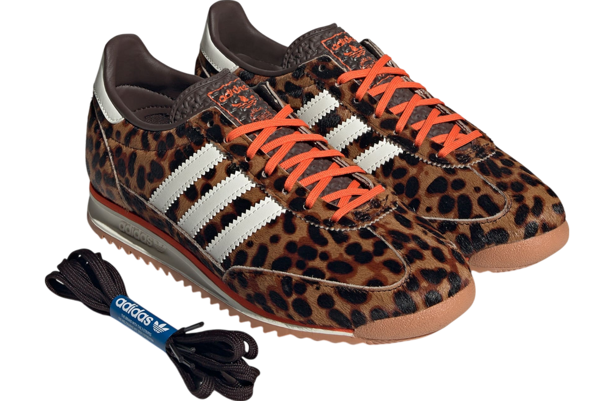 Adidas SL 72 OG WMNS Dark Brown / Off White (Animal Print) - Image 8