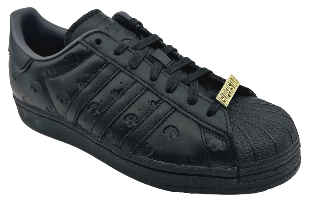 Adidas Superstar Allover Debossed Trefoils-Black - Image 2
