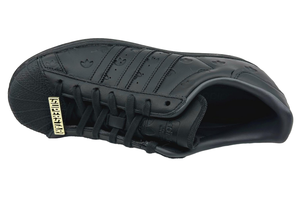 Adidas Superstar Allover Debossed Trefoils-Black - Image 4