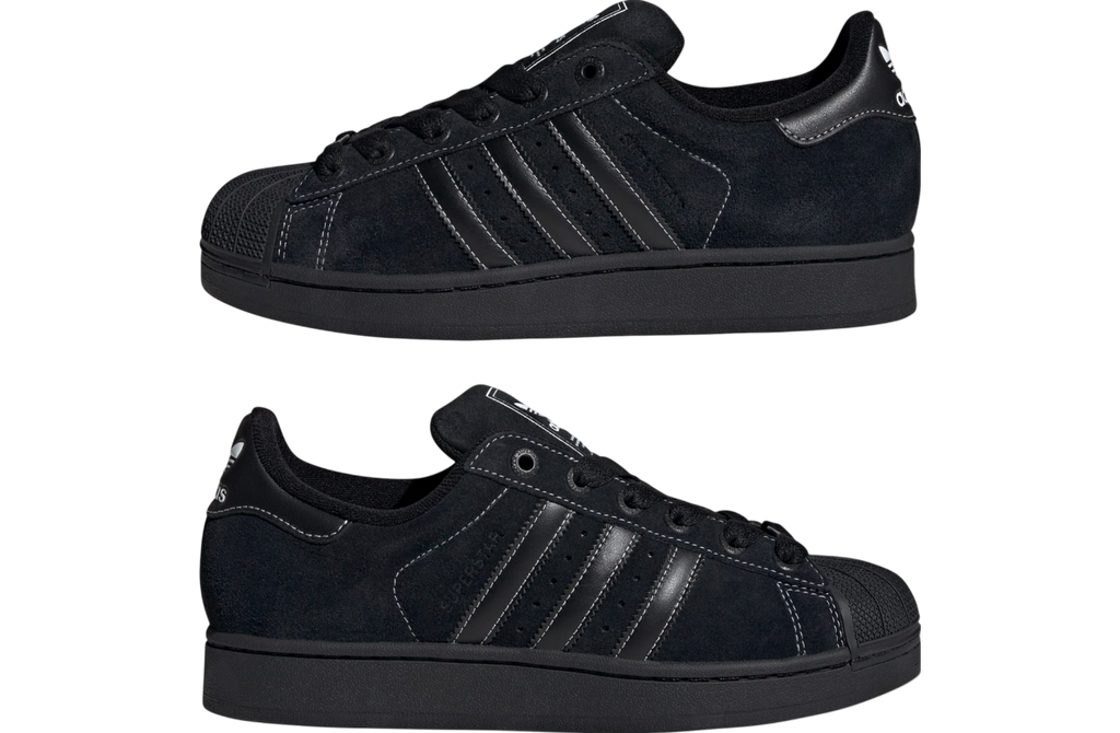 Adidas Superstar II Core Black / Core Black (Suede) - Image 7