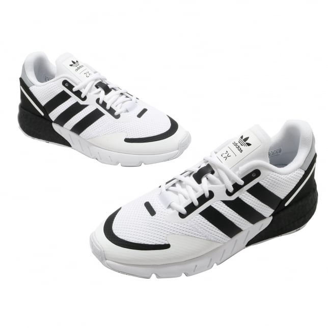 adidas ZX 1K Boost Cloud White Core Black Halo Silver - Image 7