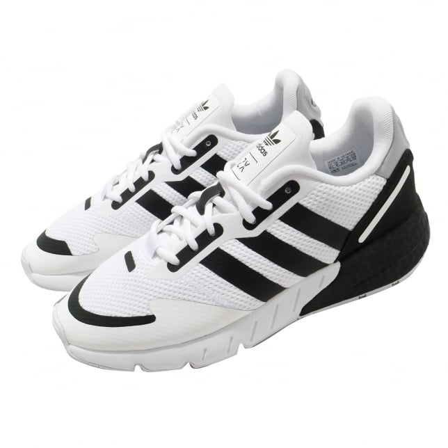 adidas ZX 1K Boost Cloud White Core Black Halo Silver - Image 8