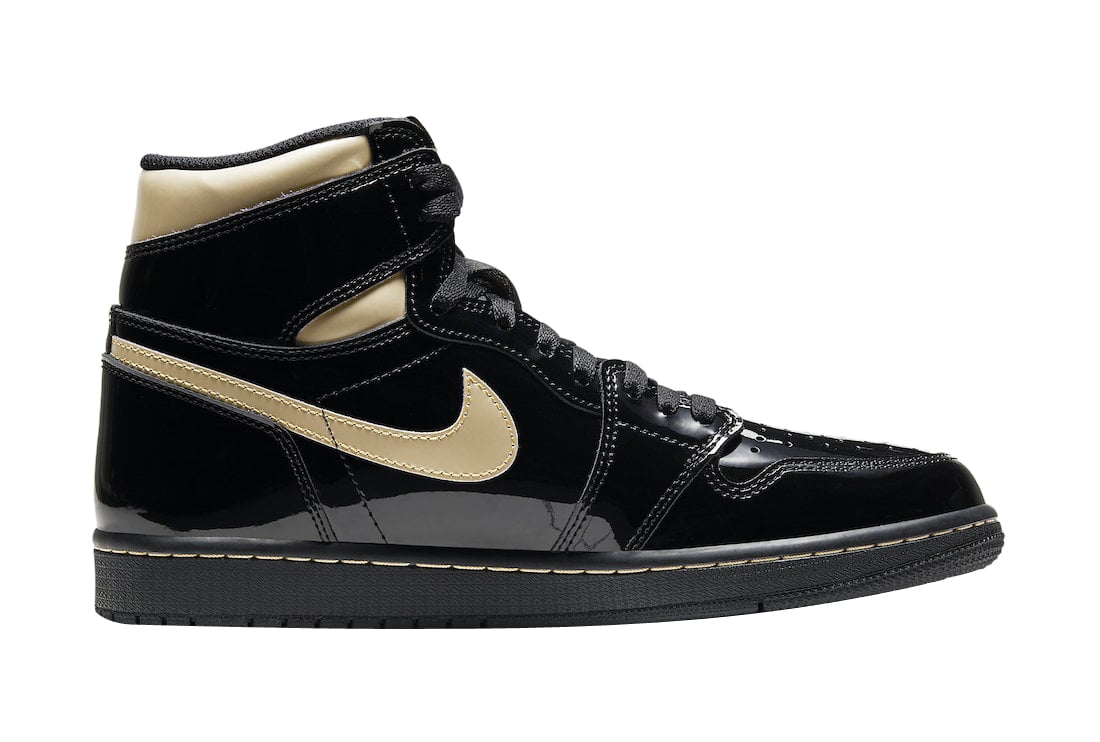 Air Jordan 1 High OG Black Metallic Gold - Image 3