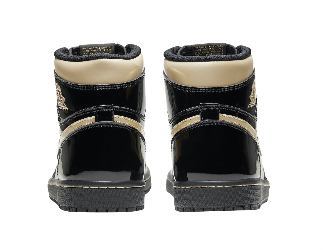 Air Jordan 1 High OG Black Metallic Gold - Image 5