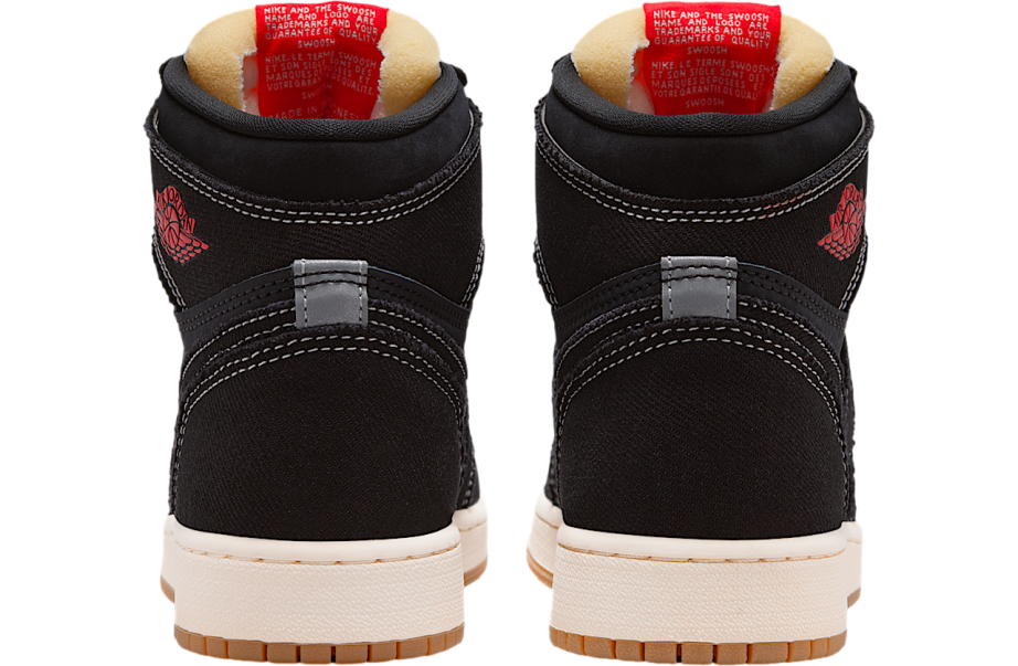 Air Jordan 1 High OG GS Black / Sail / Gum Medium Brown - Image 6
