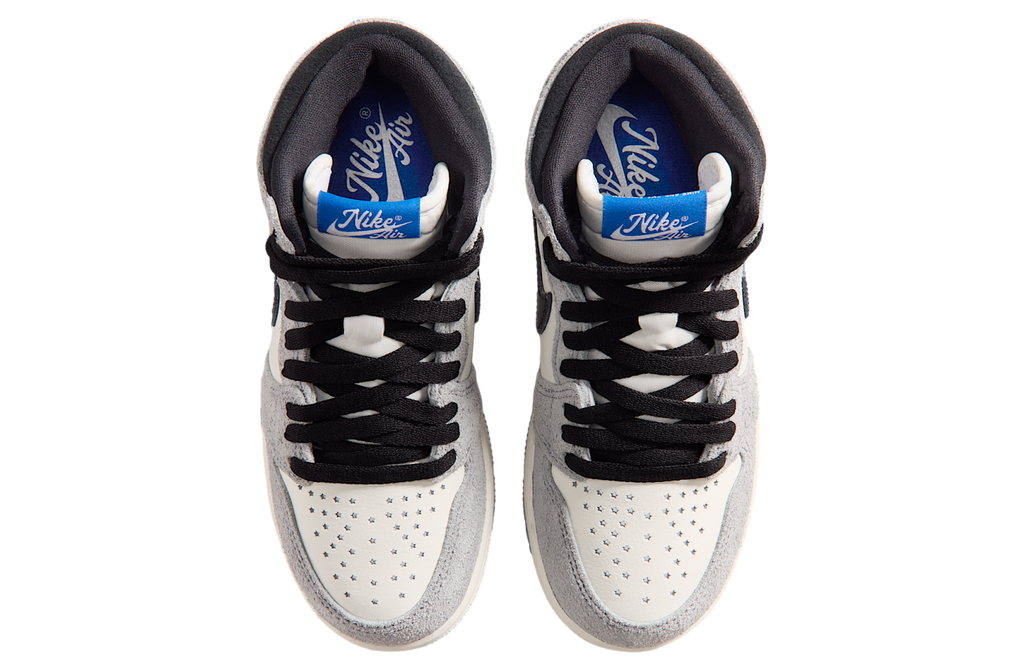 Air Jordan 1 High OG GS Cool Grey / Game Royal - Image 4