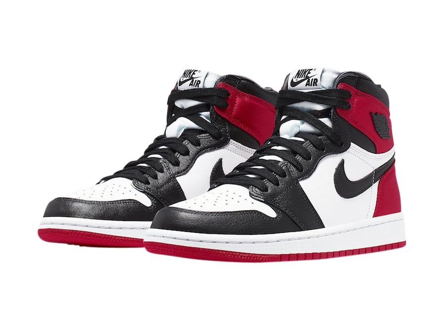 Air Jordan 1 High WMNS Satin Black Toe - Image 2