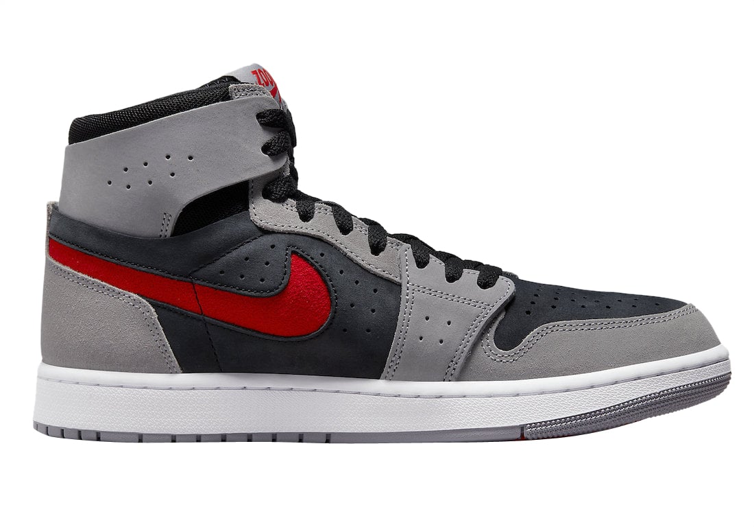 Air Jordan 1 High Zoom Comfort 2 Fire Red Cement Grey - Image 3