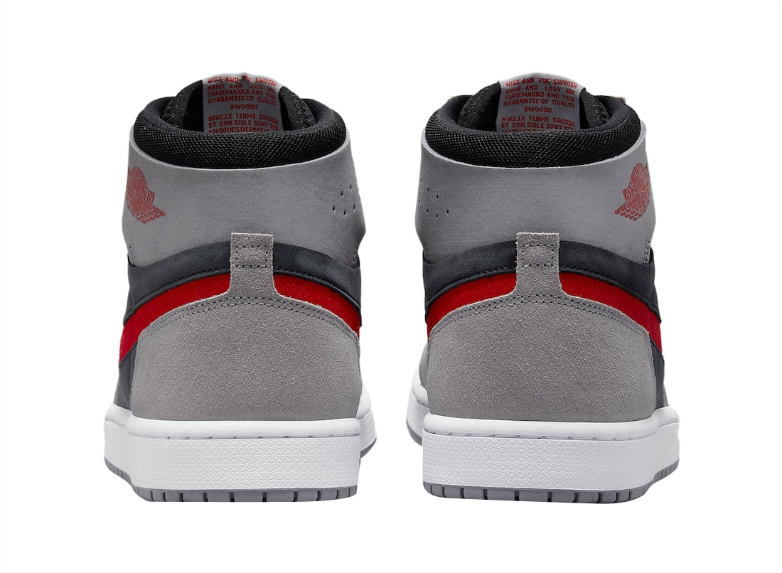 Air Jordan 1 High Zoom Comfort 2 Fire Red Cement Grey - Image 5
