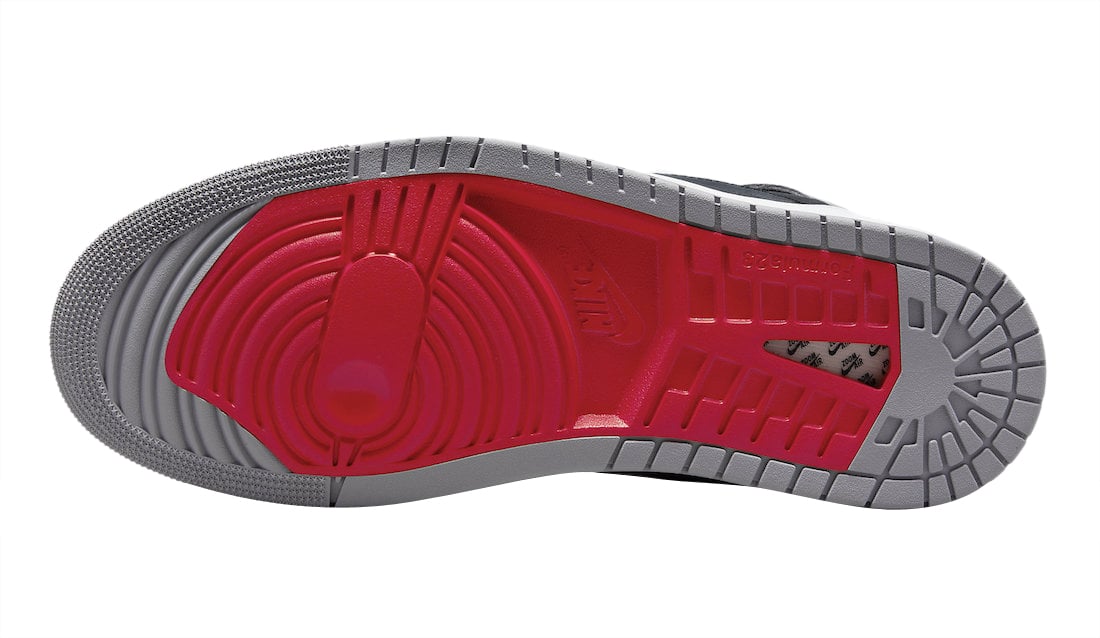 Air Jordan 1 High Zoom Comfort 2 Fire Red Cement Grey - Image 6