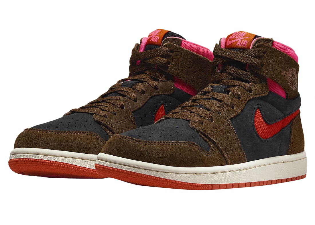 Air Jordan 1 High Zoom Comfort 2 WMNS Cacao Wow Picante Red - Image 2