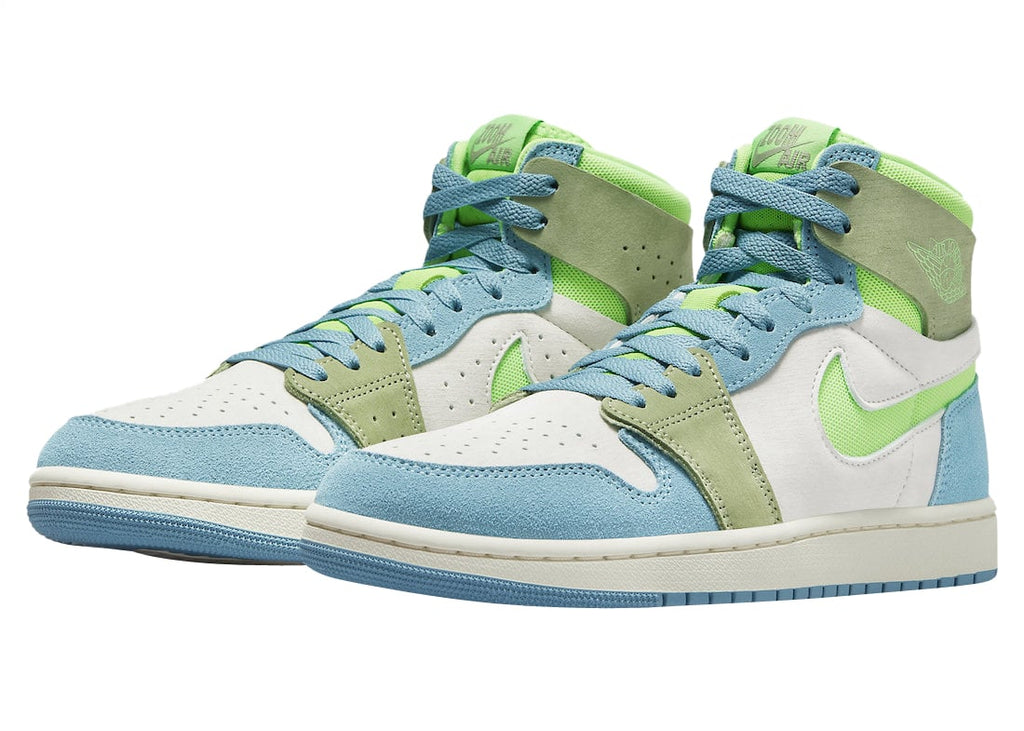 Air Jordan 1 High Zoom Comfort 2 WMNS University Blue Electric Green - Image 2