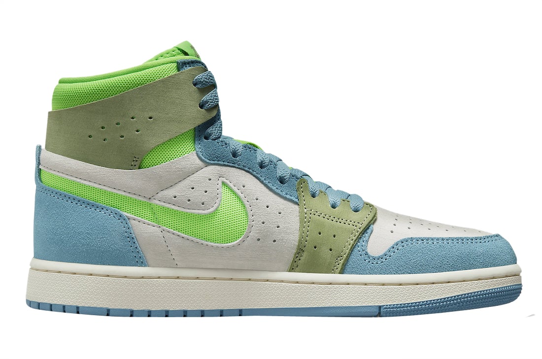 Air Jordan 1 High Zoom Comfort 2 WMNS University Blue Electric Green - Image 3