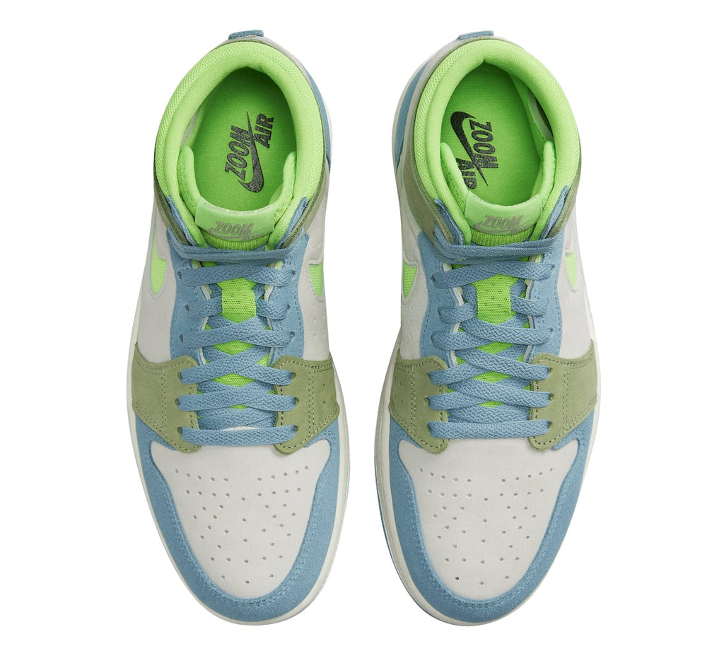Air Jordan 1 High Zoom Comfort 2 WMNS University Blue Electric Green - Image 4