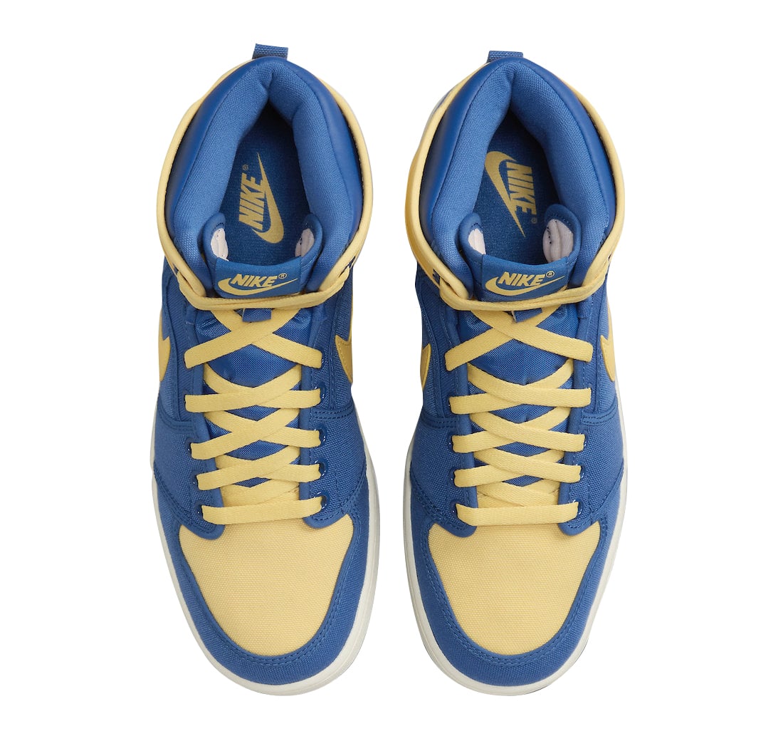 Air Jordan 1 KO True Blue Topaz Gold - Image 4