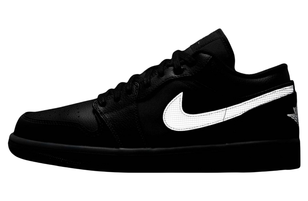 Air Jordan 1 Low Black / Dark Smoke Grey - Image 3