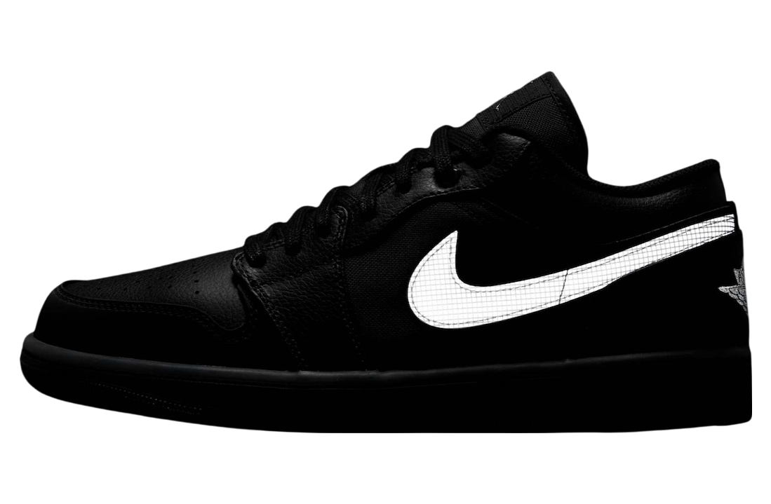 Air Jordan 1 Low Black / Dark Smoke Grey - Image 3
