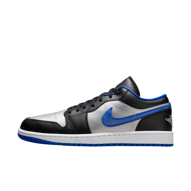 Air Jordan 1 Low Black / Game Royal - Image 2