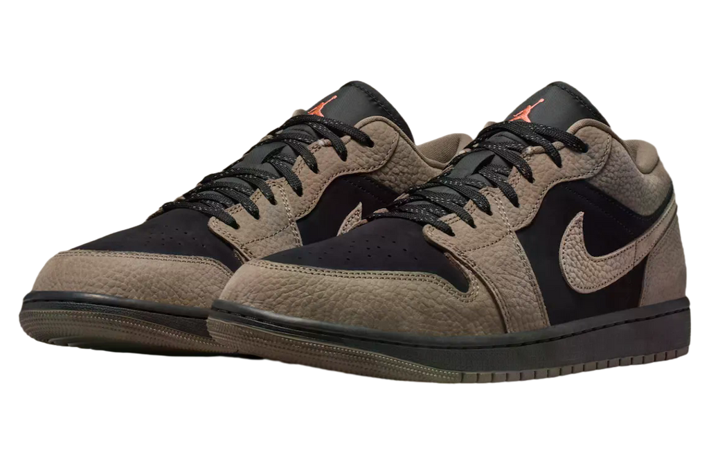 Air Jordan 1 Low Black / Light Wild Mango - Image 2