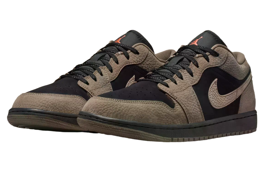 Air Jordan 1 Low Black / Light Wild Mango - Image 2