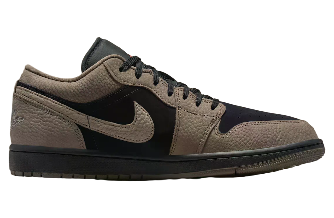 Air Jordan 1 Low Black / Light Wild Mango - Image 3