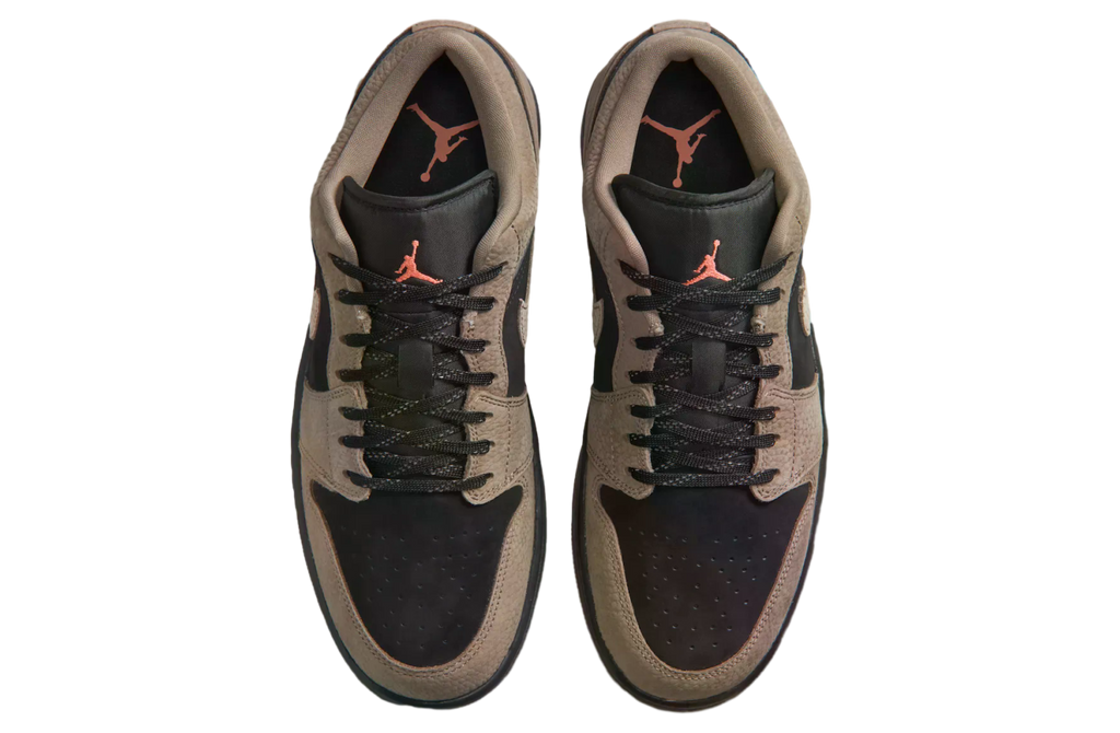 Air Jordan 1 Low Black / Light Wild Mango - Image 4