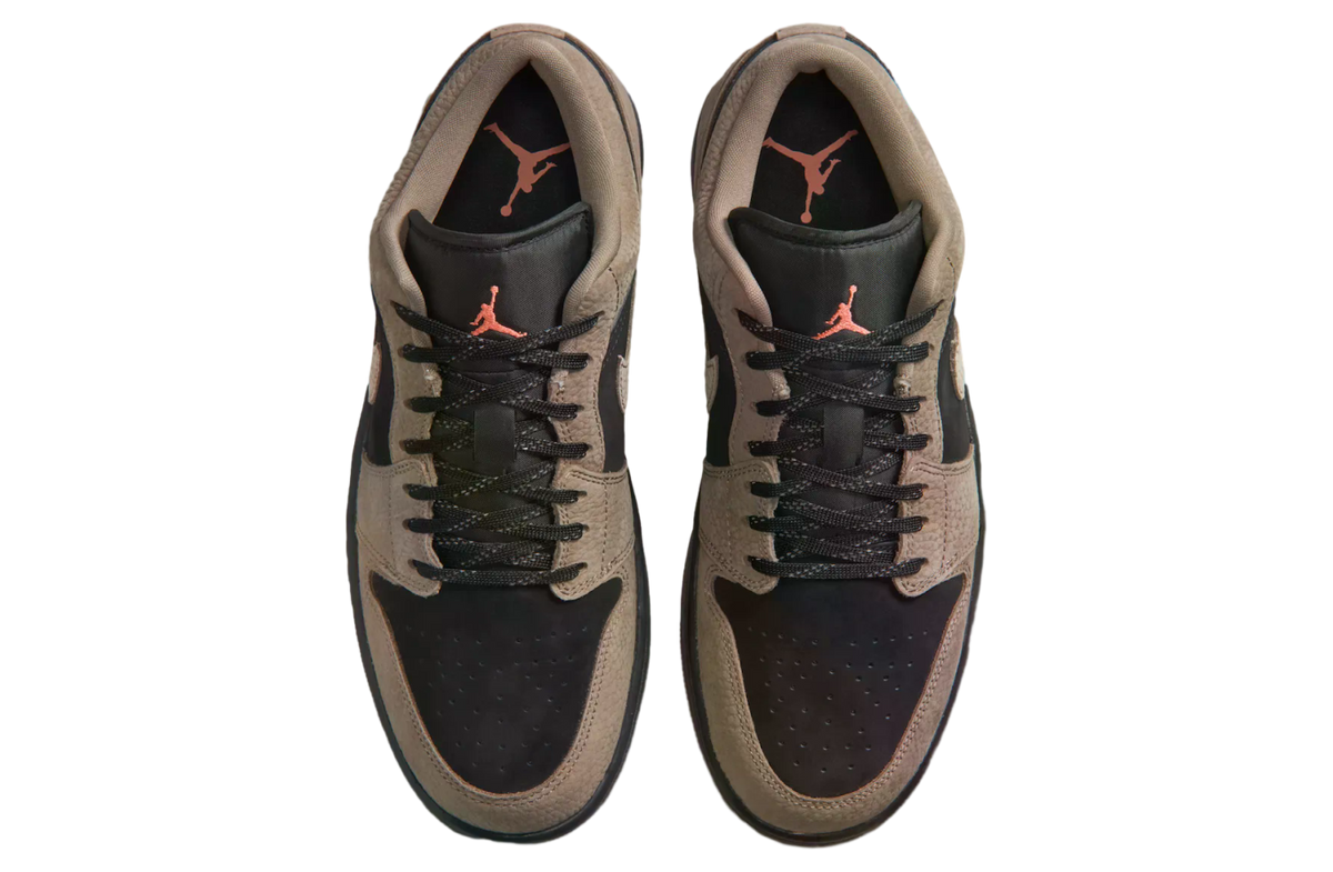 Air Jordan 1 Low Black / Light Wild Mango - Image 4
