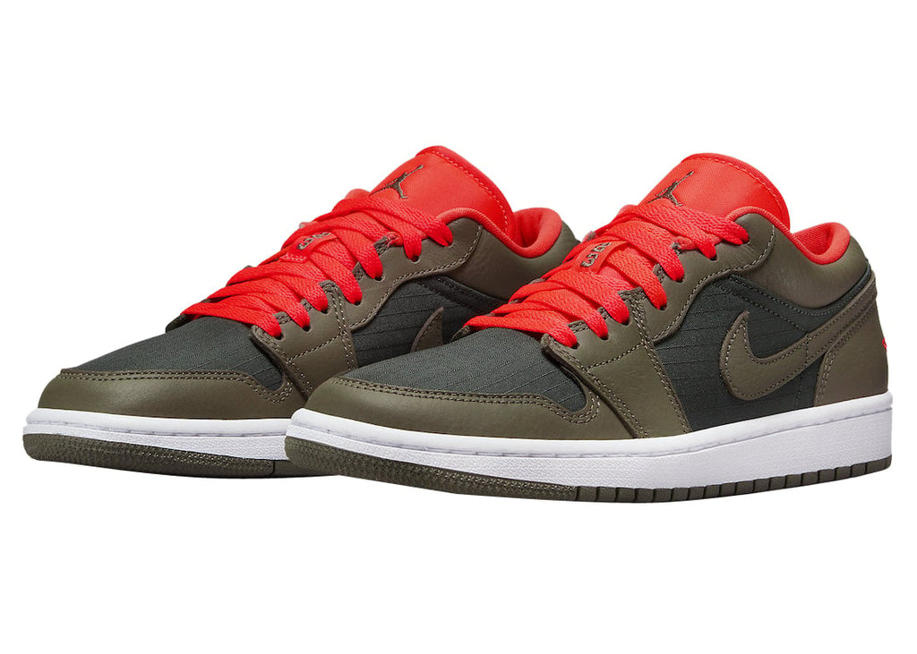 Air Jordan 1 Low Black Olive Crimson - Image 2