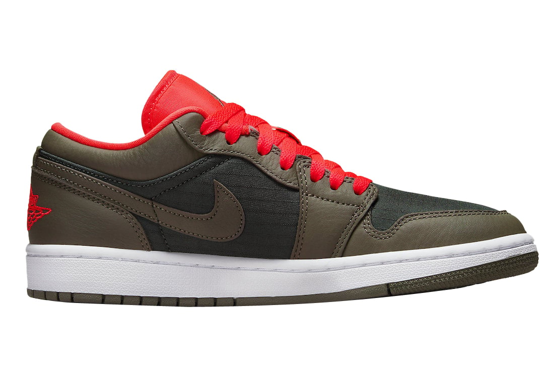 Air Jordan 1 Low Black Olive Crimson - Image 3