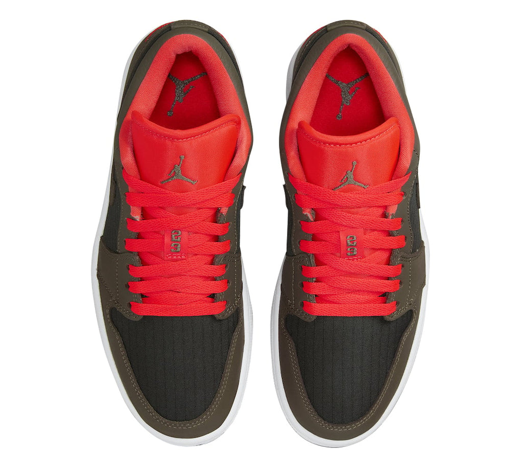 Air Jordan 1 Low Black Olive Crimson - Image 4