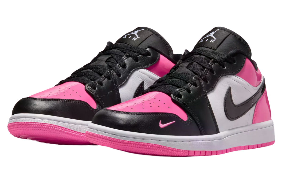 Air Jordan 1 Low Black / Pink Patent - Image 3