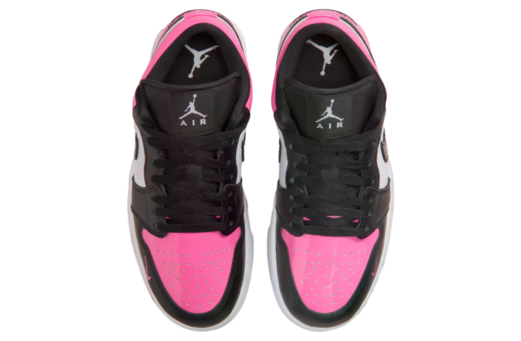 Air Jordan 1 Low Black / Pink Patent - Image 5