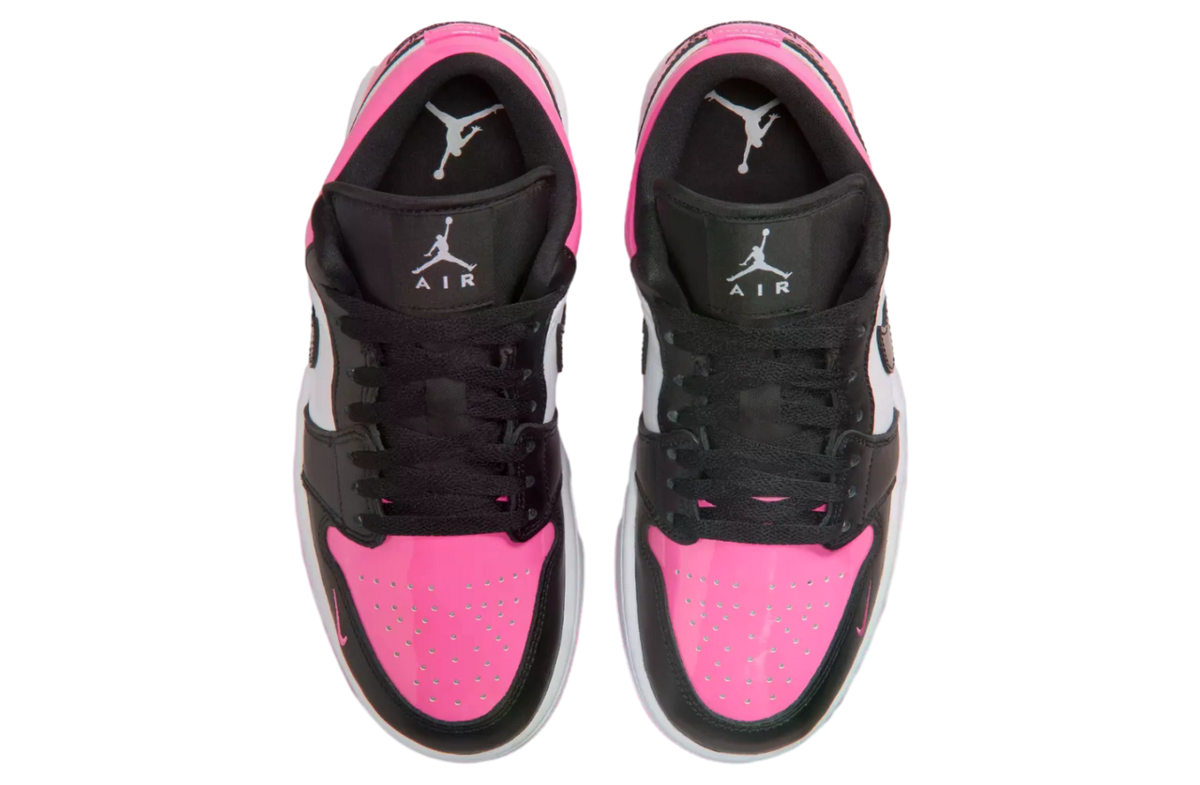 Air Jordan 1 Low Black / Pink Patent - Image 5