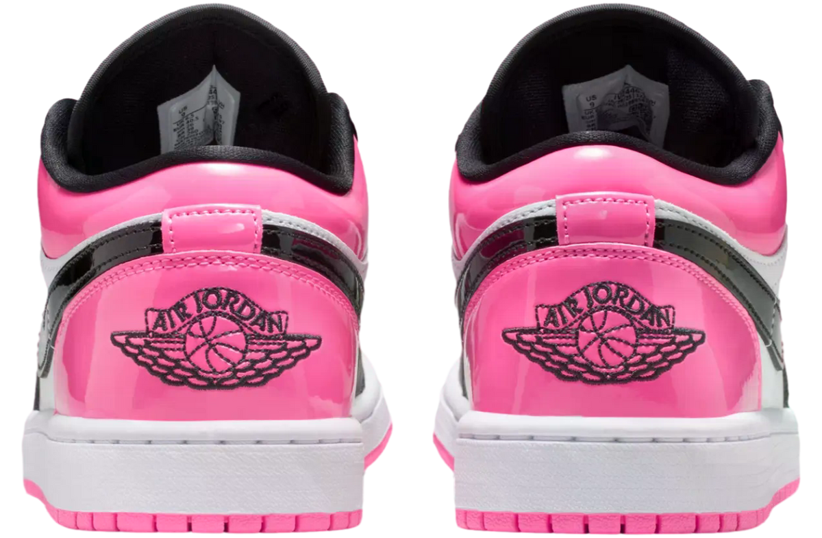 Air Jordan 1 Low Black / Pink Patent - Image 6