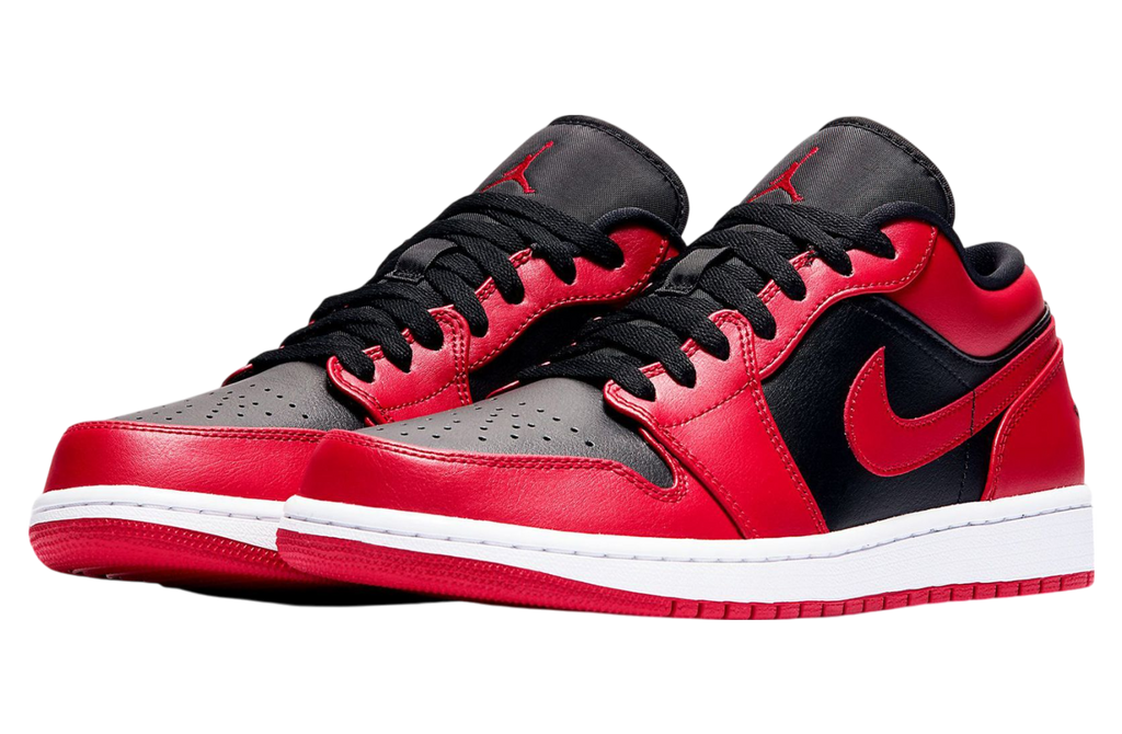 Air Jordan 1 Low Black / Varsity Red - Image 2