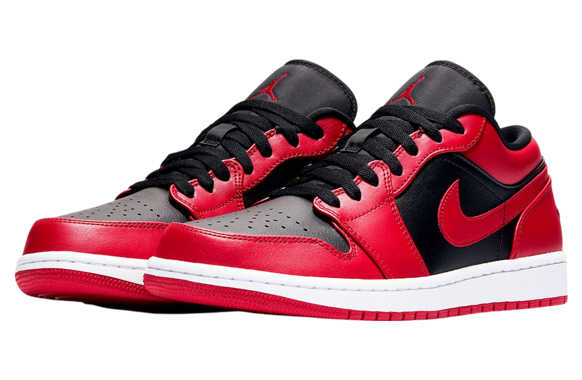 Air Jordan 1 Low Black / Varsity Red - Image 2